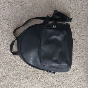Faux Leather Mini Backpack